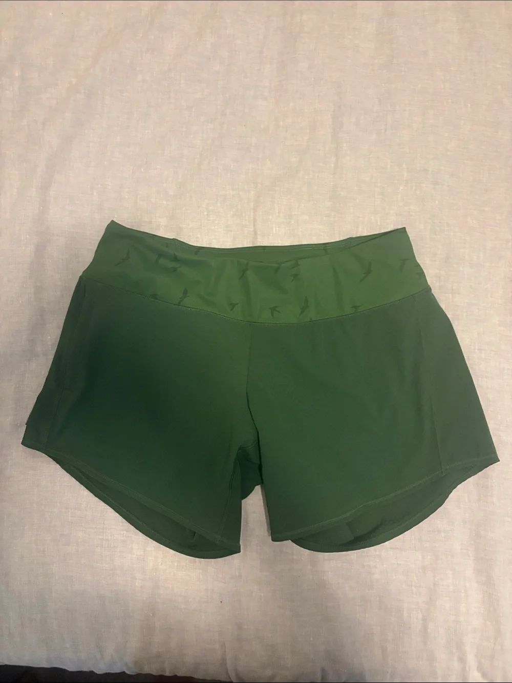 oiselle Forest Green Performance Running Shorts - Picture 1 of 6